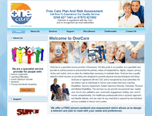 Tablet Screenshot of onecare-uk.com